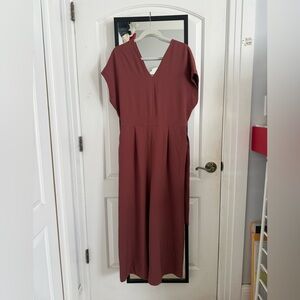 Oak + Fort Burgundy Jumpsuit